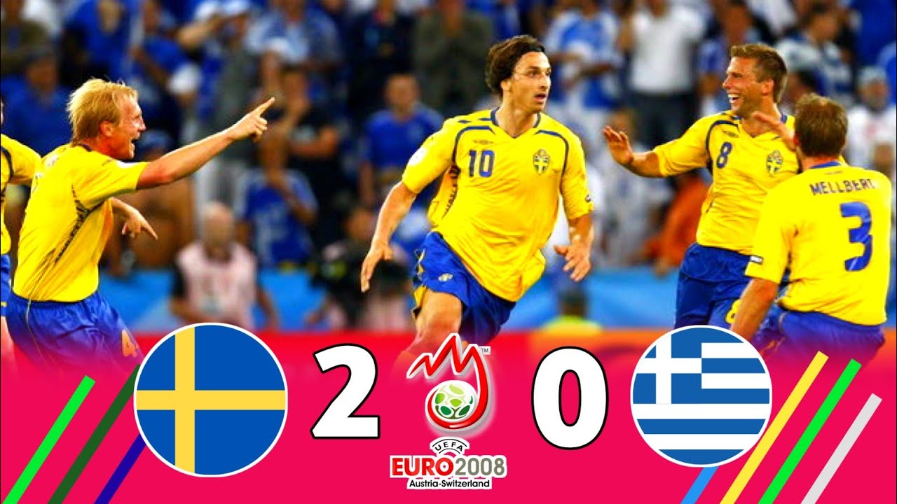 Sweden 2 × 0 Greece (Ibrahimovic Show) 2008 Euro Extended Highlight and Goal HD