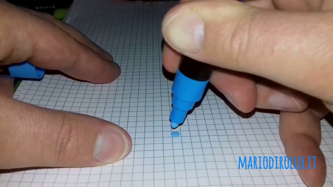 Unwrapping Uni Posca Light Blue