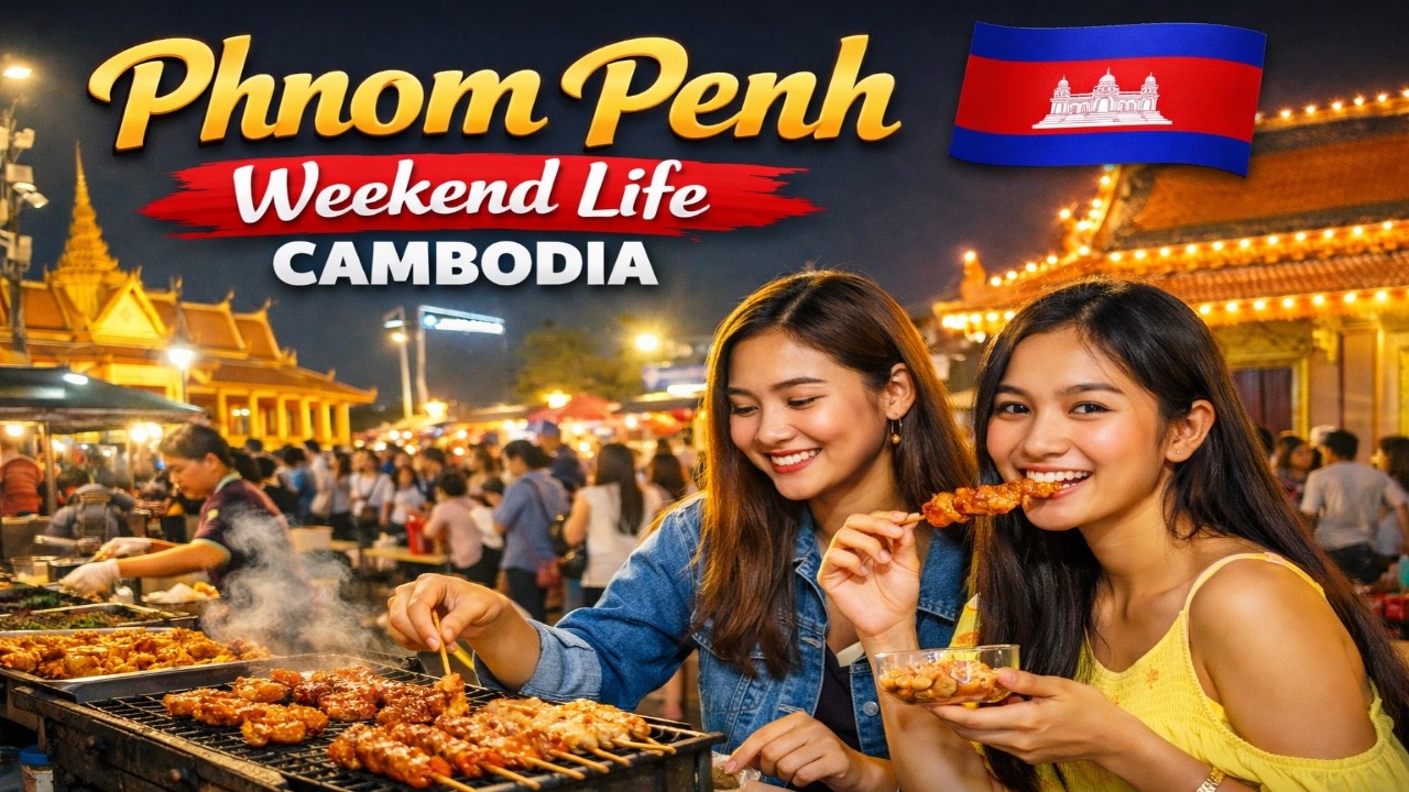 LIVE: Phnom Penh’s Riverside Weekend Life | Cambodia 🇰🇭