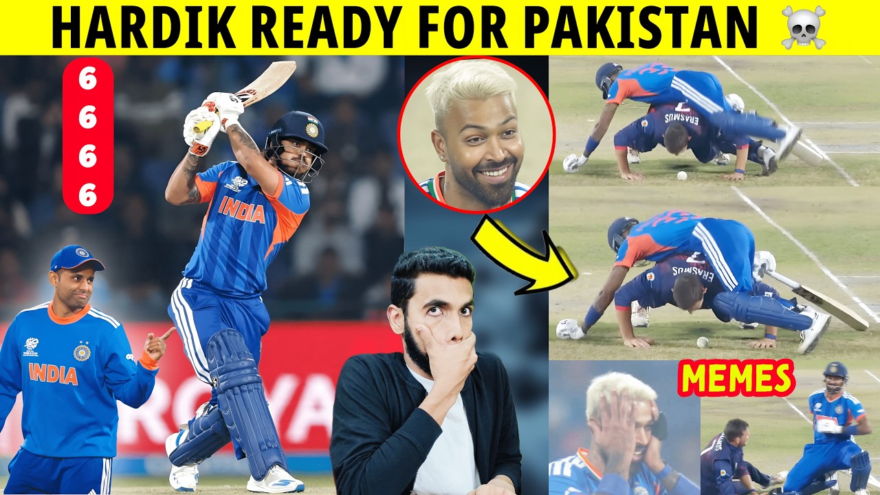 ISHAN KISHAN 4 SIXES 🔥HARDIK ERASMUS COLLISION 😂IND VS NAM | HARDIK 109 M SIX | T20 WC 2026
