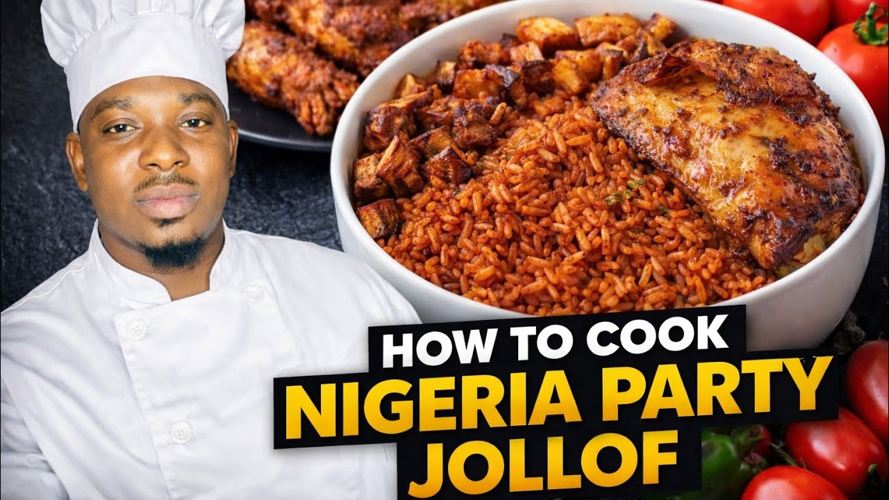 How to Cook Nigerian Party Jollof Rice | Easy Step-by-Step Recipe