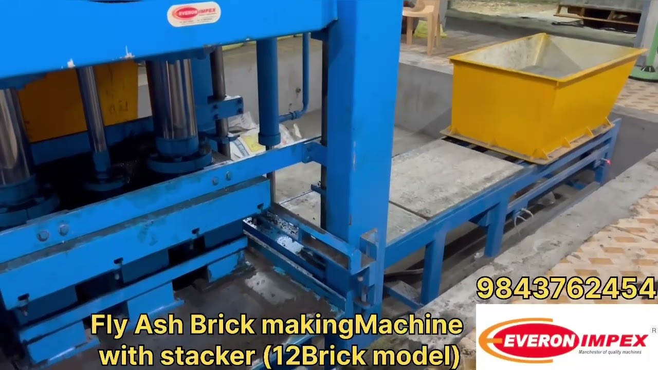 Automatic Flyash Brick Making Machine with Stacker Type | Per Day Production 20000 | Ph 98437 62454