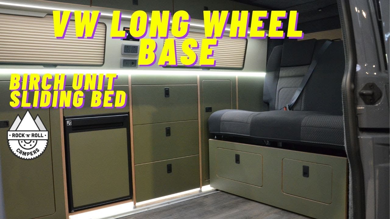 Campervan Conversion with Sliding Bed | VW T6 1 LWB | 4 Berth | Rock N Roll Campers