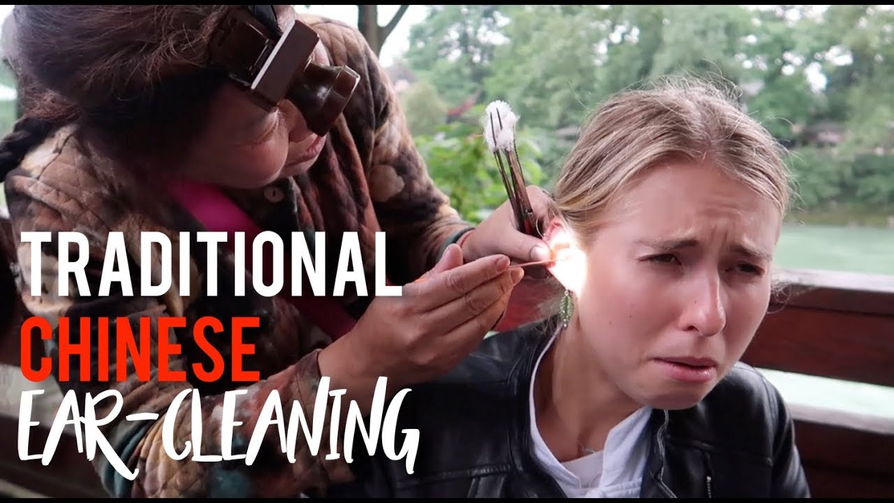 Getting my ears cleaned in China