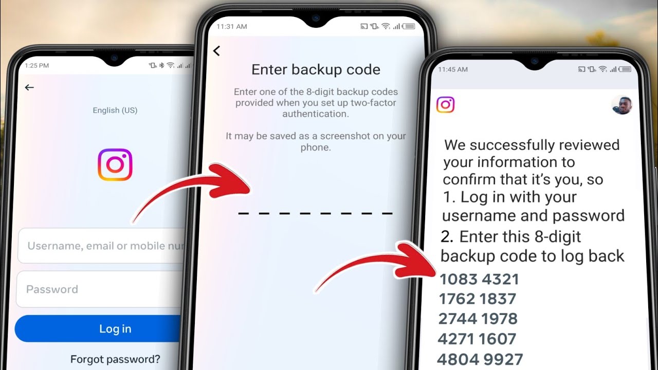 How to Get 8 Digit Backup Code for Instagram without Login | Instagram Two Factor Authentication
