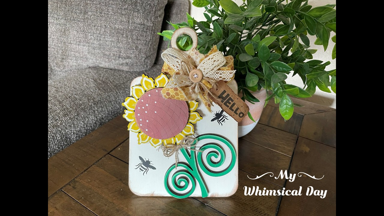 Bees and sunflowers make me happy! How 'bout you?!