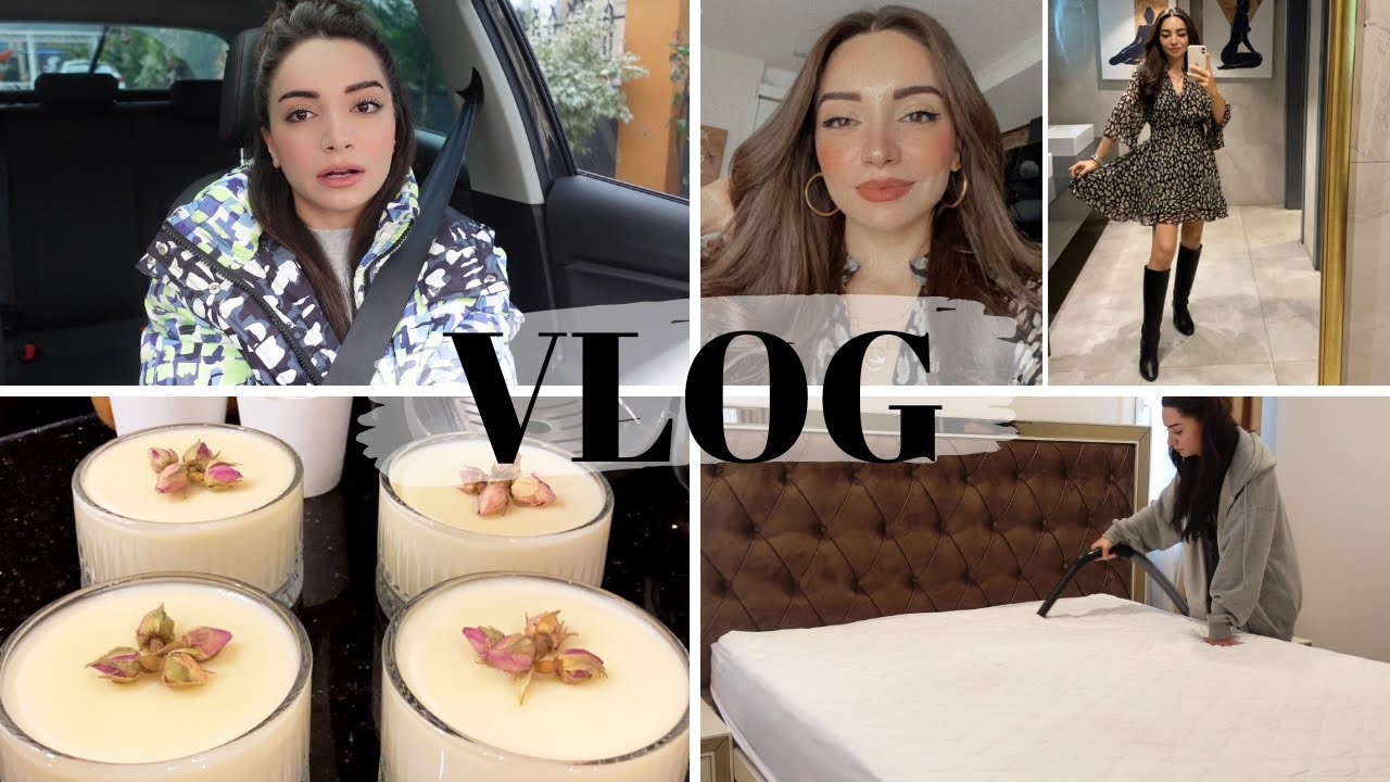 VLOG | GÜNLÜK EV İŞLERİ🧼| DAMLA SAKIZLI MUHALLEBİ |HAMBURGER EKMEĞİ YAPTIK🍔| GÜNÜN MENÜSÜ| MARKET