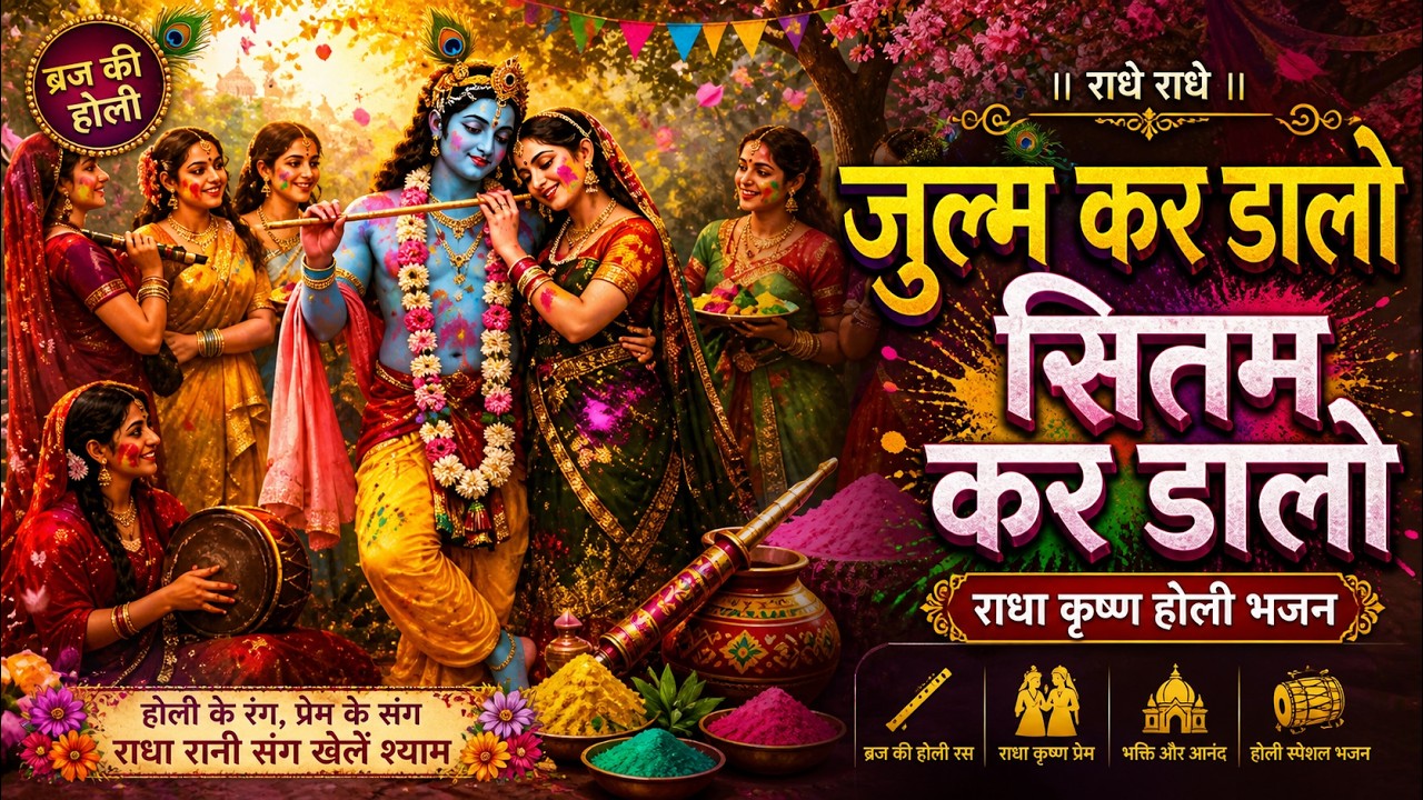 जुल्म कर डालो सितम कर डालो | ब्रज की होली | राधा कृष्ण होली भजन | Julam Kar Dalo Sitam Kar Dalo