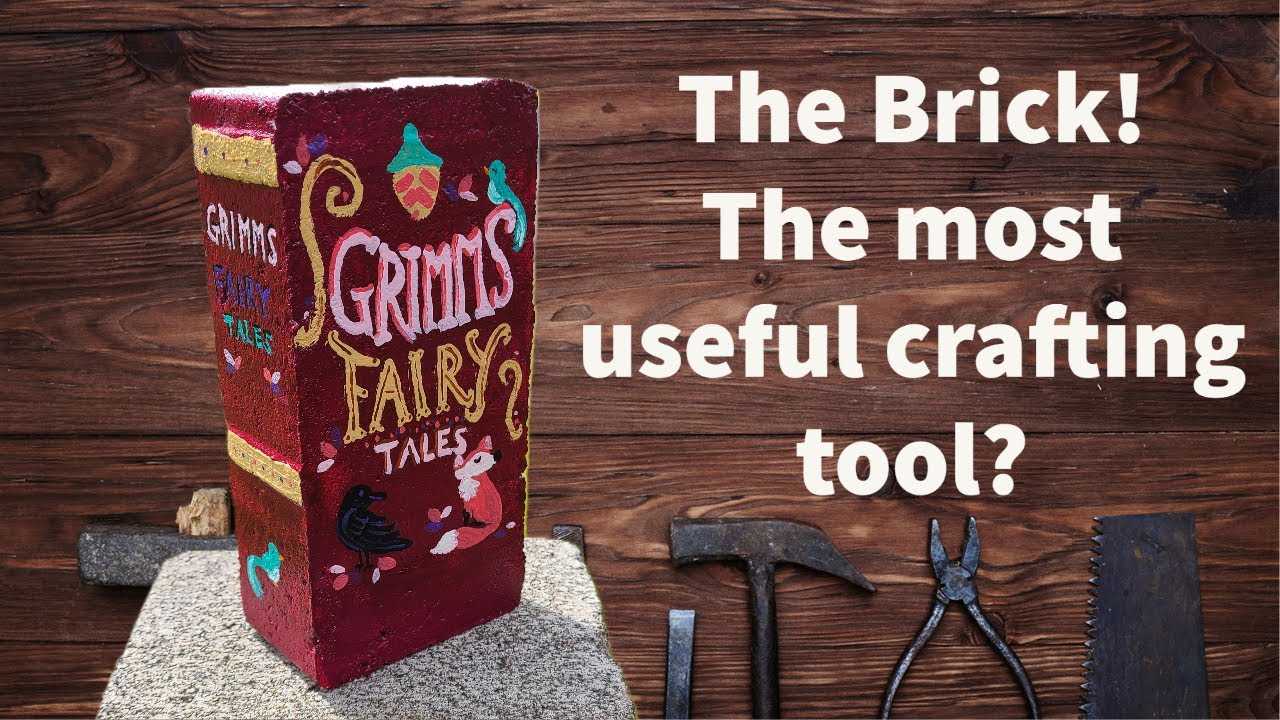 Let's make a brick book bookend for our bookshelf