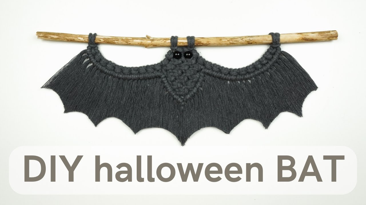 DIY halloween BAT | new design 2022 | macrame home decor | easy tutorial