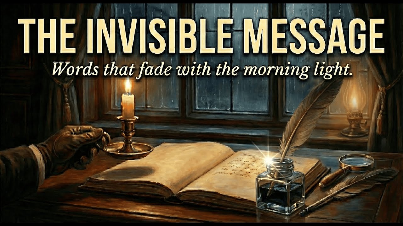 The Words That Only Appear at Night | Cozy Mystery Sleep Story | Rain & Fireplace