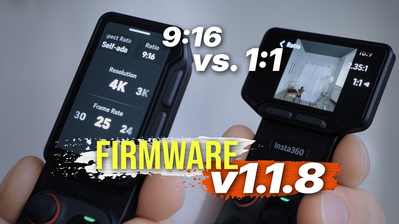 Insta360 Luna Ultra Firmware  v1.1.8 - 4K 9:16 vs 3K 1:1 &mdash; What Changed?