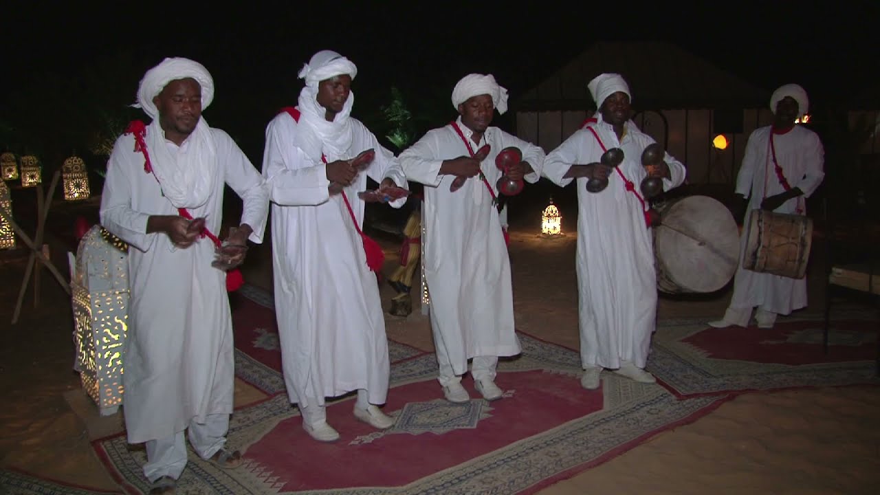 Groupe Gnawa khamlia a Bivouac Desert Dunes Merzouga | Touristique| مجموعة كناوة الخملية