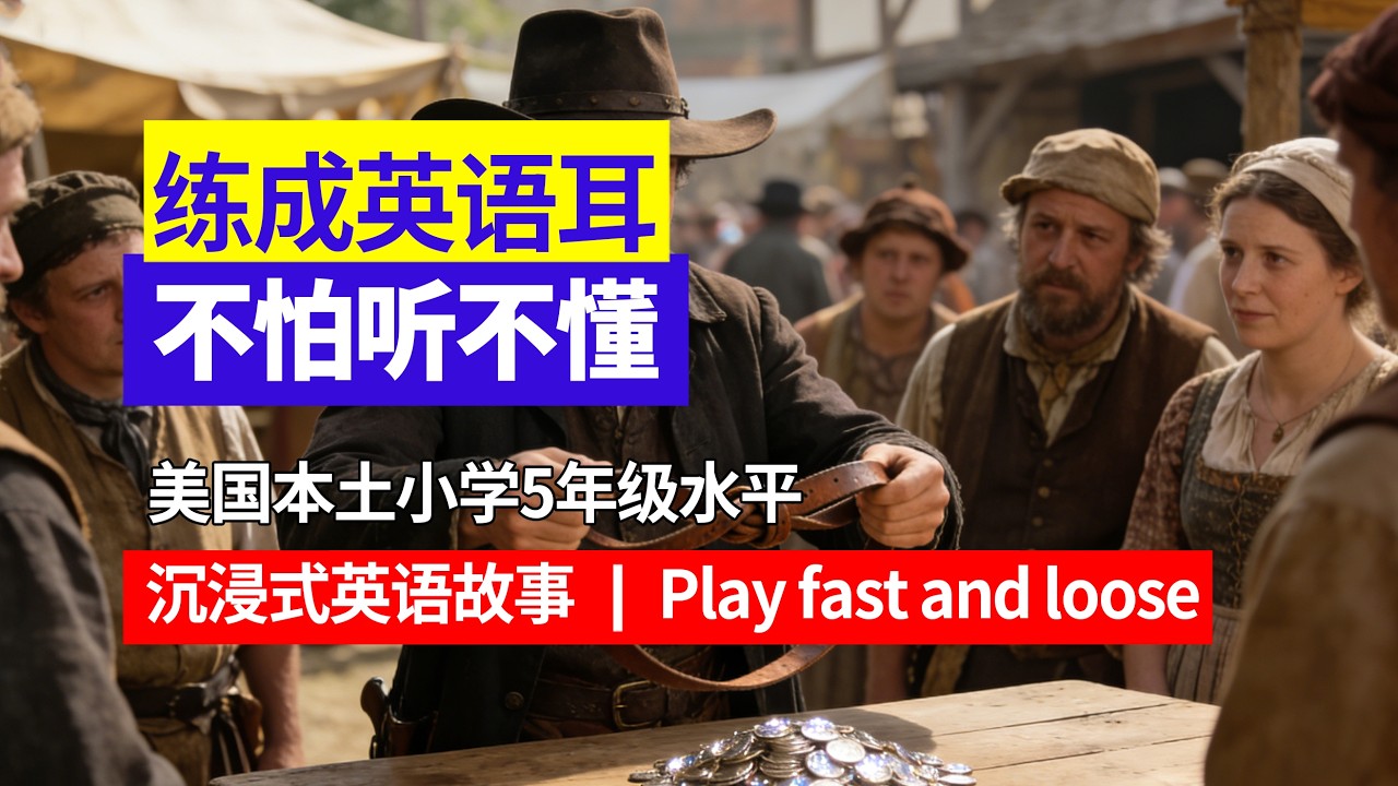美国小学5年级水平｜沉浸式跟读｜用母语法自然形成英语耳｜从适合你的难度开始 大量反复听｜Play fast and loose#英语口语 #英语听力 #日常英语 #母语学习法 #英语故事