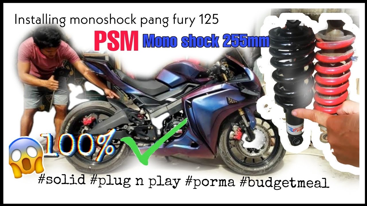 PSM monoshock absorber for Z200S/Z200X/Z200II/ fury125 255mm plug n play