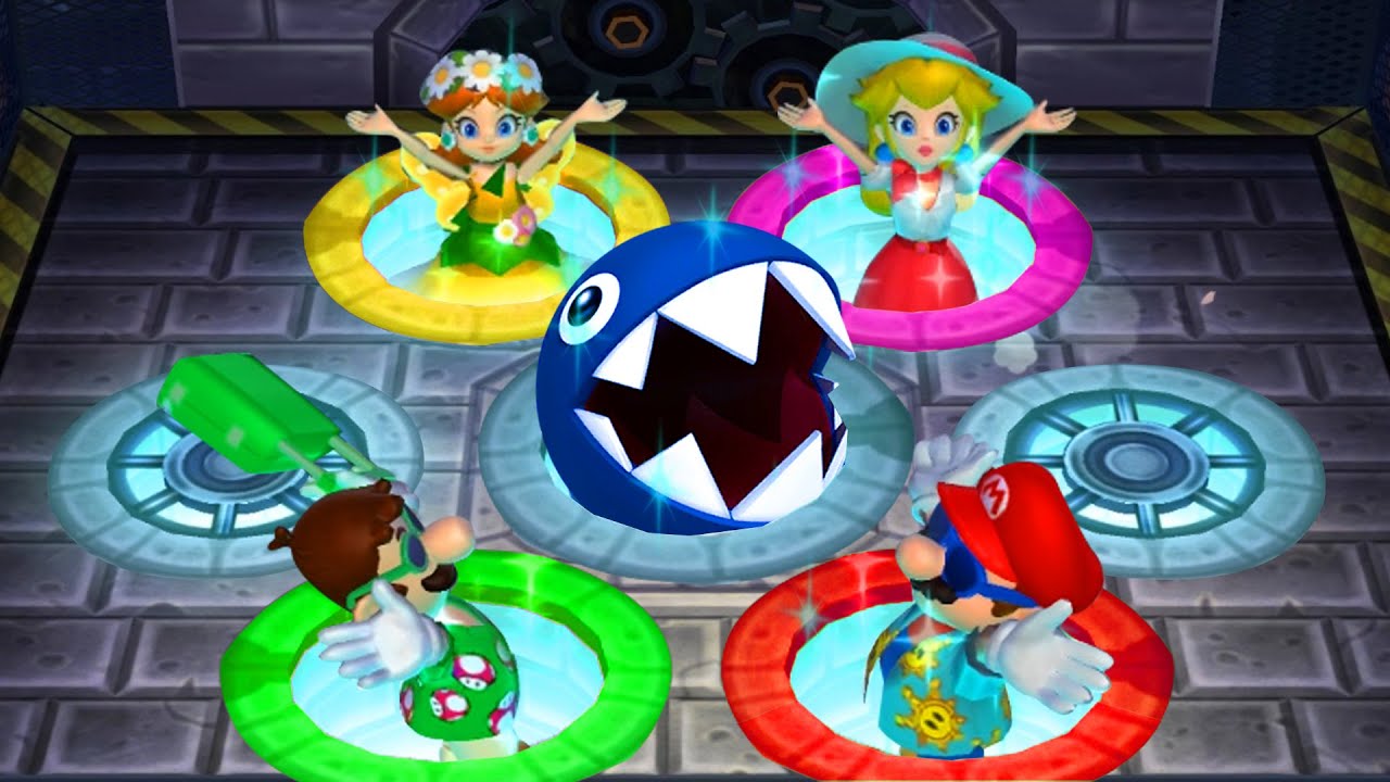 【マリオパーティ9】ミニゲームデイジーVsピーチVsルイージVsマリオ(CPU最強 たつじん)