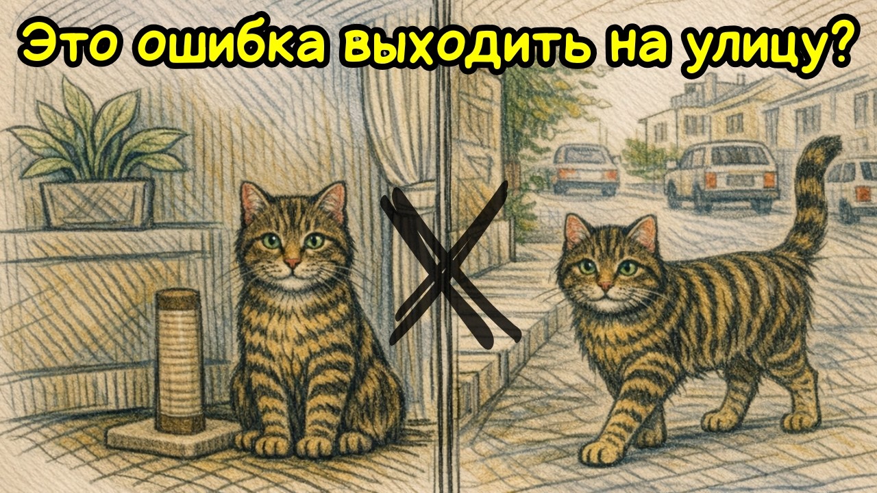 Жестоко ли не выпускать кота на улицу? Правда, о которой молчат!