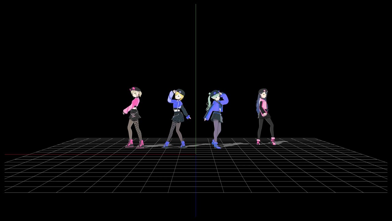 [MMD] PaⅢ.SENSATION (mirrored dance practice ver.) - Vivid BAD SQUAD