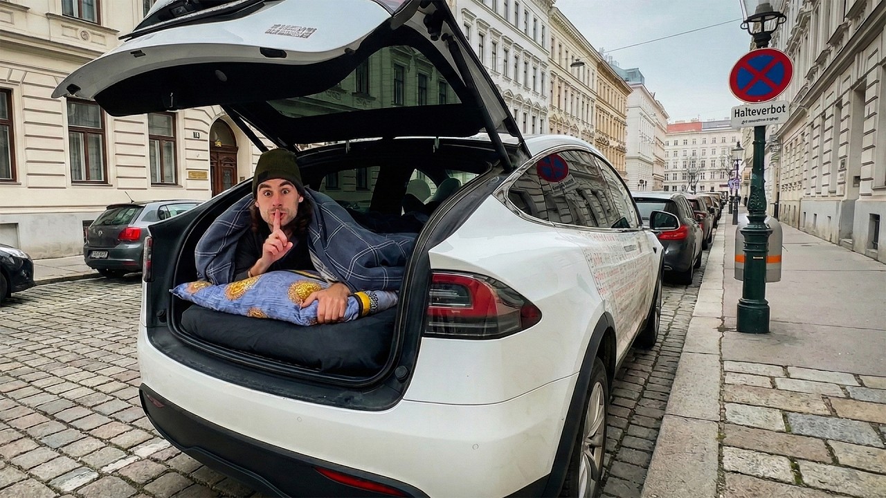 The Reality of Sleeping in a Tesla in a City