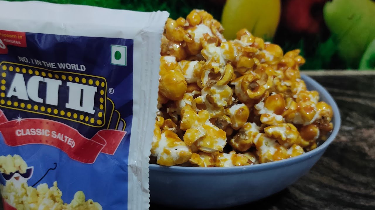 #popcorn how to make caramel popcorn with act 2 popcorn 🍿😋 theatre style Carmel popcorn