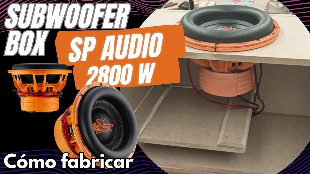 cajon para subwoofer SP AUDIO 12 pulgadas 2800WATTS I L ported subwooferbox