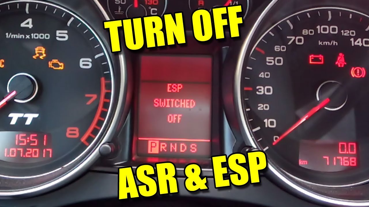 How to Turn Off ASR and ESP on Audi TT Mk2 VW Seat &Scaron;koda
