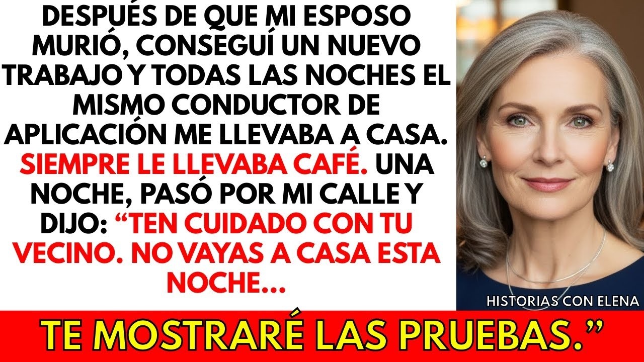 Le daba café al conductor todas las noches. Una noche, pasó frente a mi casa y dijo: “CUIDADO”.