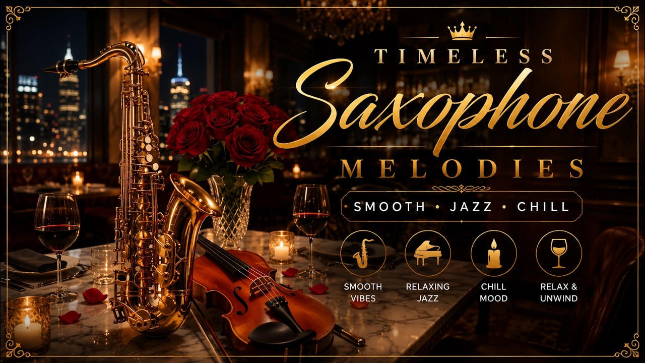 🎷Romantic saxophone jazz for your dinner date, the perfect evening mood for peaceful nights