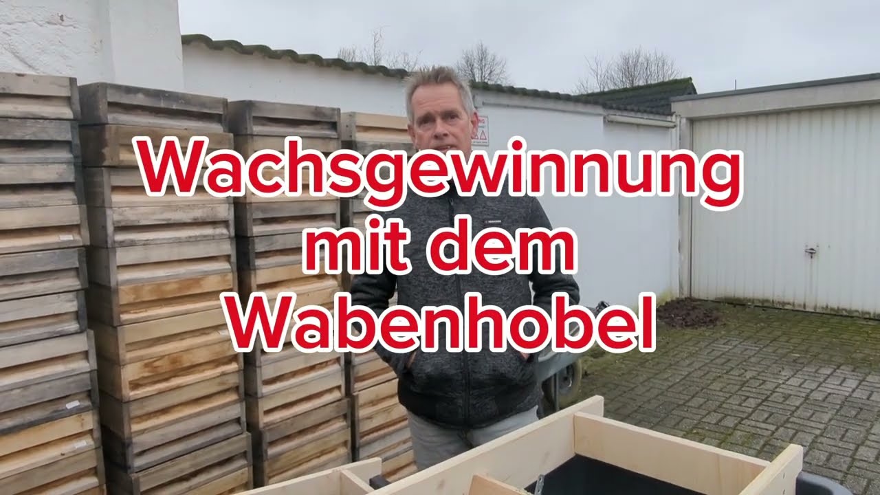 Wachsgewinnung mit dem Wabenhobel