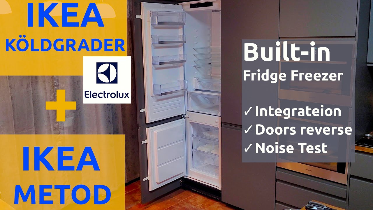 IKEA K&Ouml;LDGRADER встроенный Холодильник с морозильной камерой - ИКЕА МЕТОД руководство по установке
