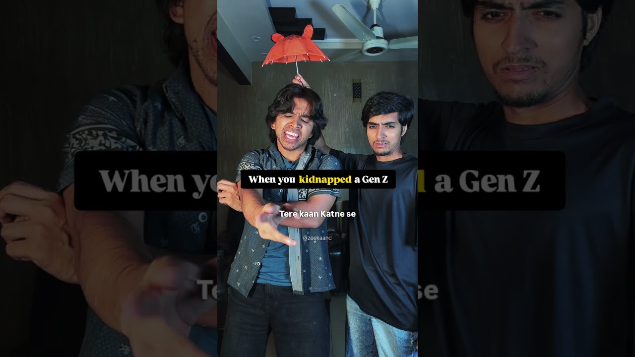 When You Kidnapped a Gen Z  @zeekaand ft @shaheermohsin12  #comedy #funny #memes