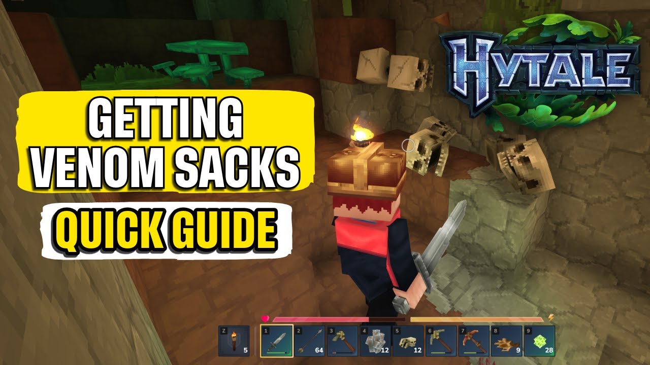 Как получить ядовитые мешки в Hytale: краткое руководство