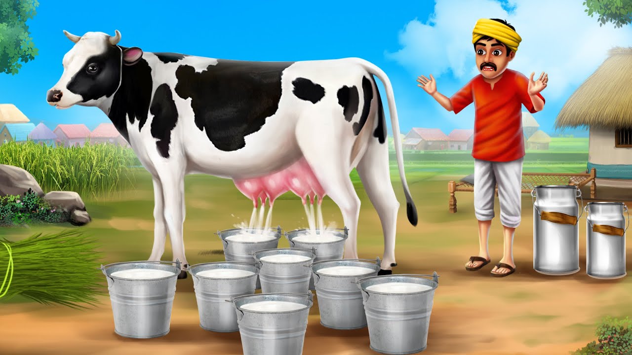 दो गाय का दूध वाला - Double Cow doodhwala Story | Hindi Moral Stories | BULBUL TV Hindi Kahaniya