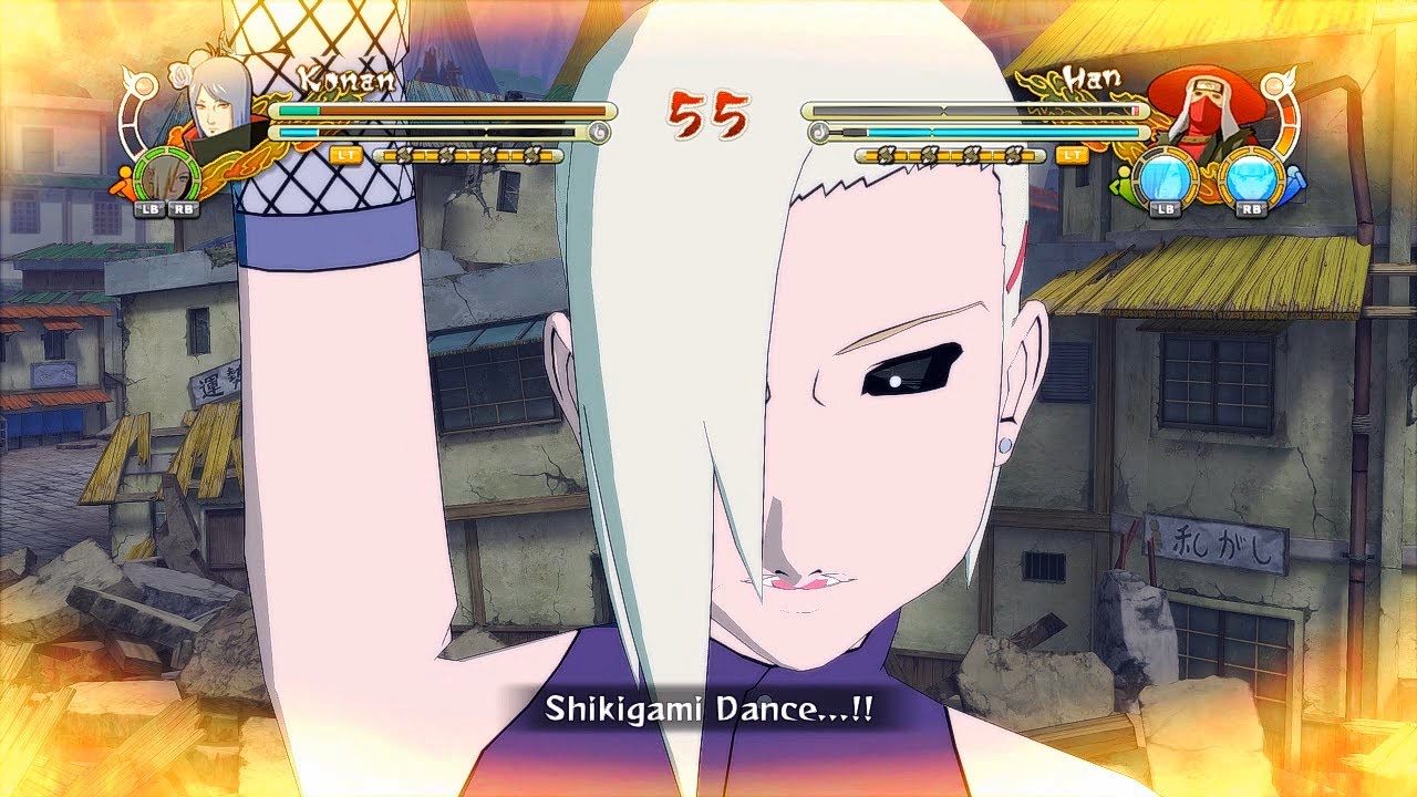 Naruto Ultimate Ninja Storm 3 Full Burst Konan Ino Character Swap Gameplay (PC w SweetFX)