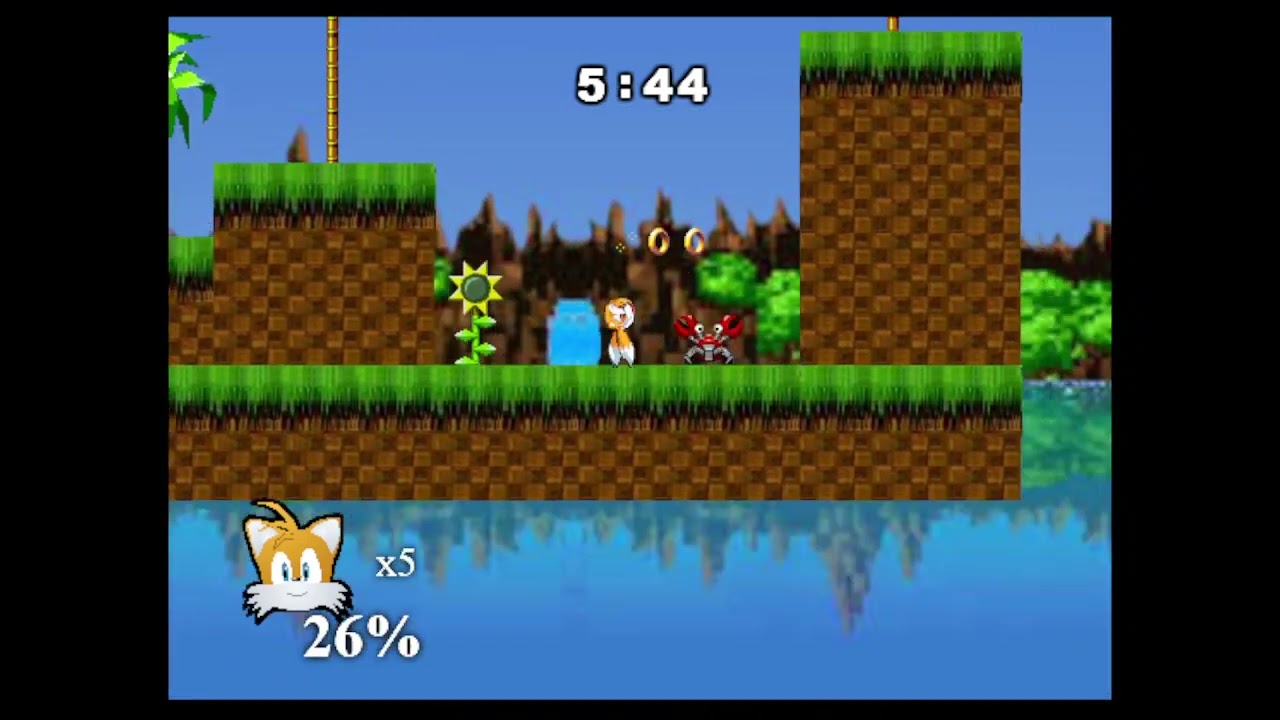 Sonic Smash Brothers Flash Game Playthrough