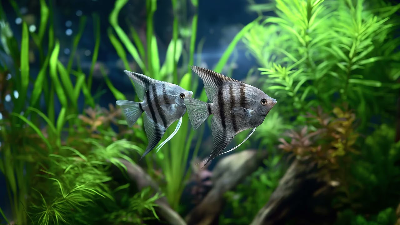 Angelfish – Vertical Stillness | Calm Aquatic Flow