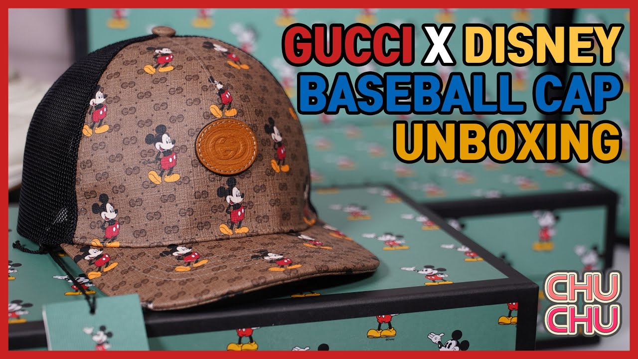 구찌 X 디즈니 미키마우스 모자 언박싱 (GUCCI X DISNEY MICKEY MOUSE BASEBALL CAP UNBOXING)
