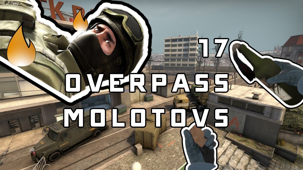 CSGO Learn 17 Overpass Molotovs 128tick (ESEA/FACEIT)