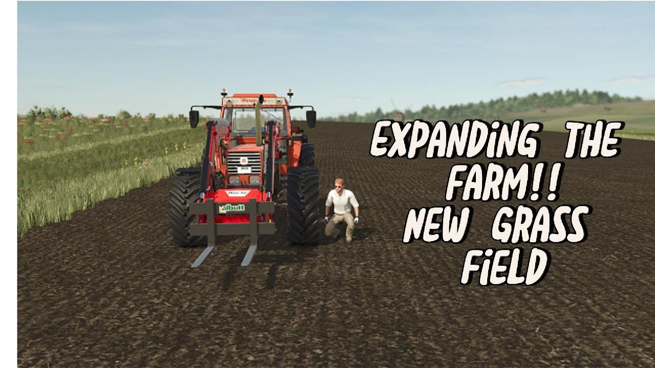 Big Farm Upgrades! New Grass Field, John Deere Cultivator & Greenhouse ~ FS25  Ep03-Part 2