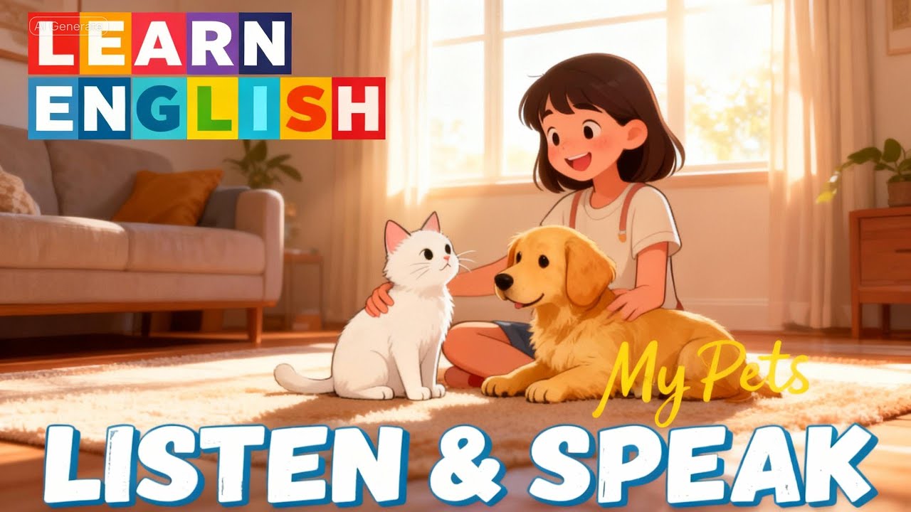 Учите английский с питомцами! 🐶🐱 Ежедневные распорядки дня и лёгкая лексика по уходу за питомцами
