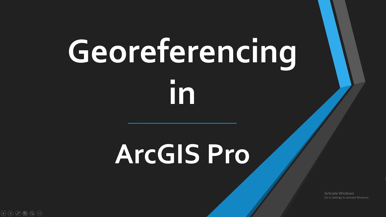Georeferencing in ArcGIS Pro / ArcGIS Pro ile Coğrafi Referanslama