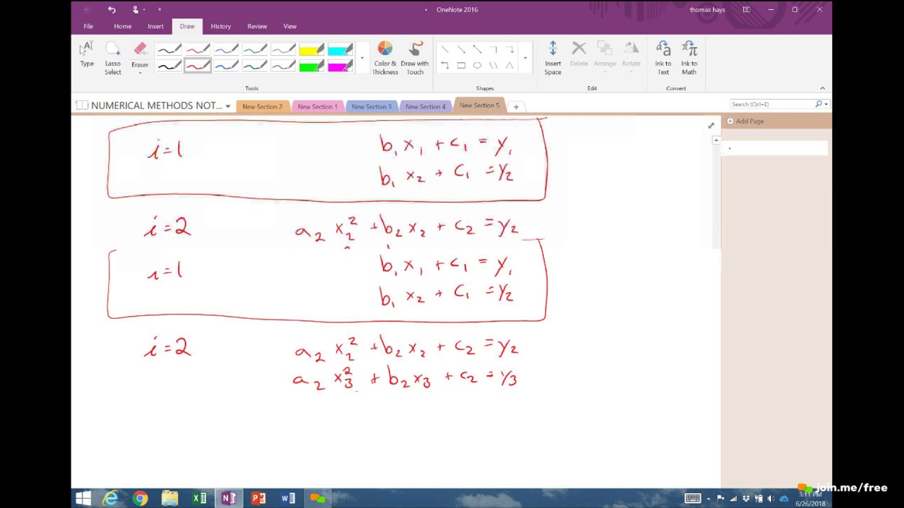 EXAMPLE Quadratic Splines