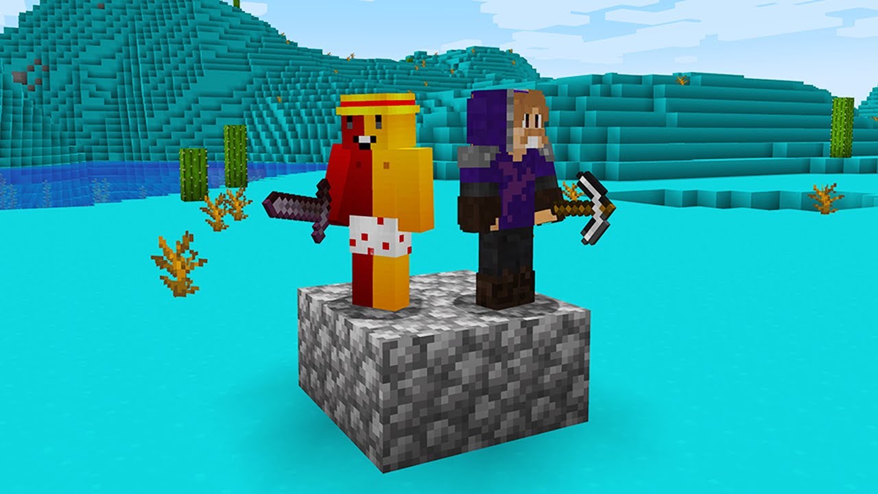 minecraft mas quem TOCAR NO AZUL MORRE!