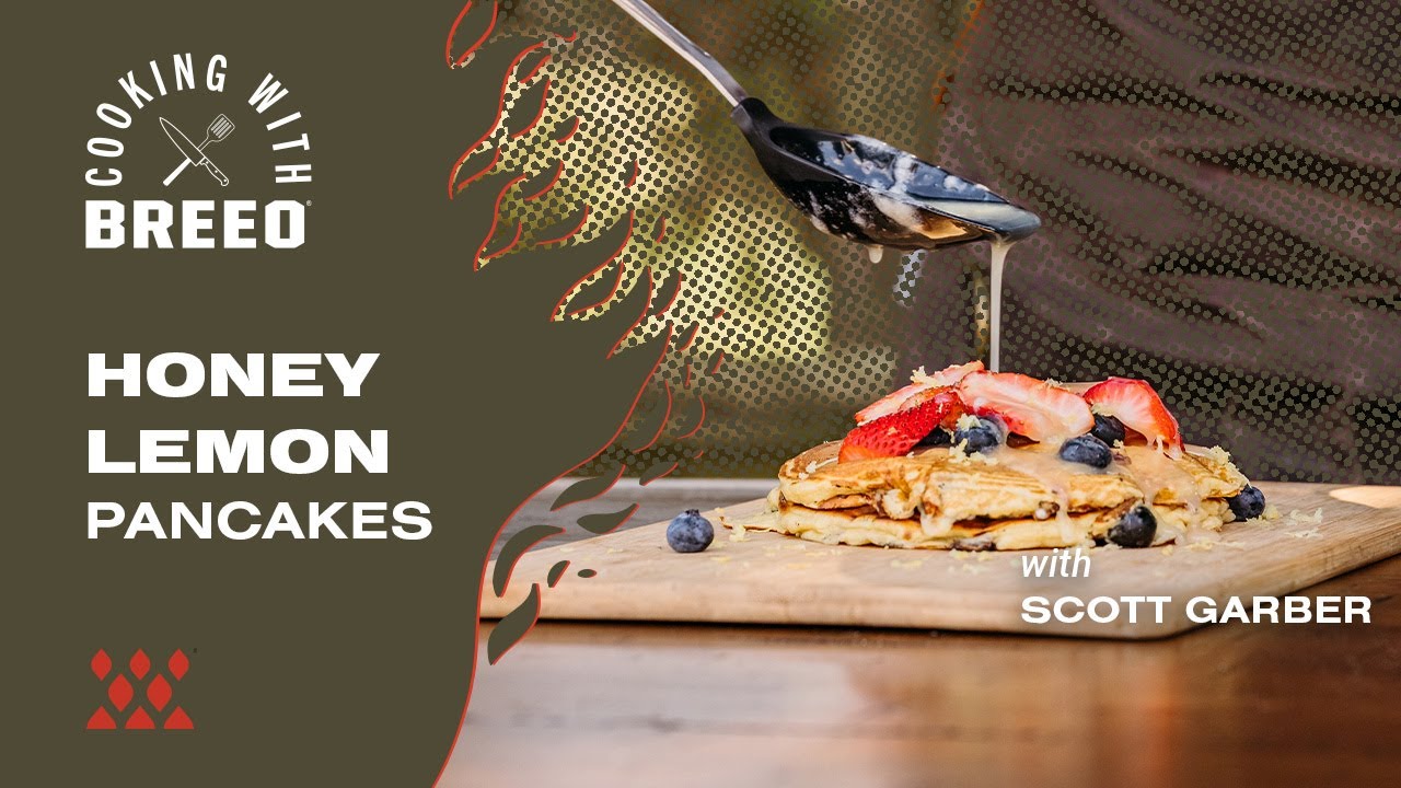 Honey-Lemon Pancakes Over the Fire | Cooking with Breeo
