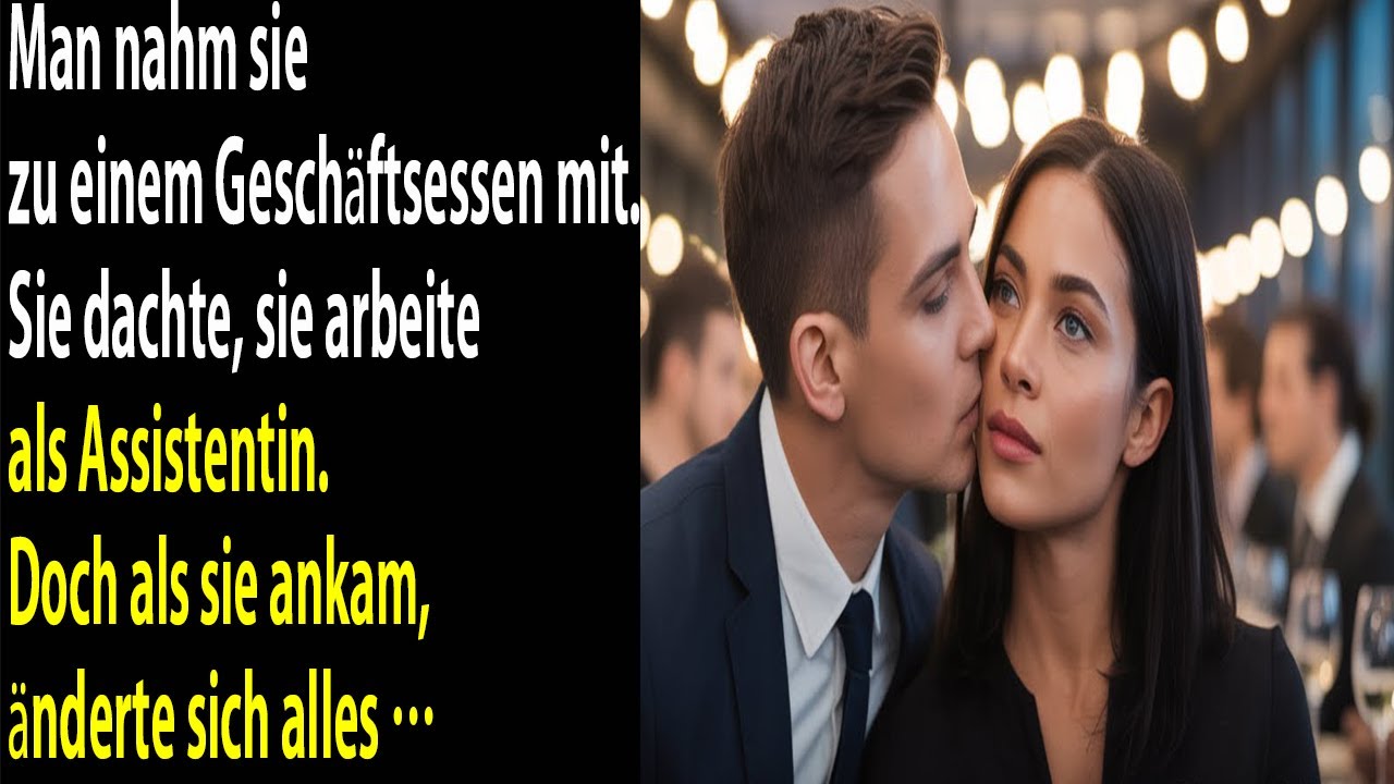Sie denkt, sie geht als Assistentin zum Geschäftsessen doch vor Ort wartet eine Rolle, die sie scho