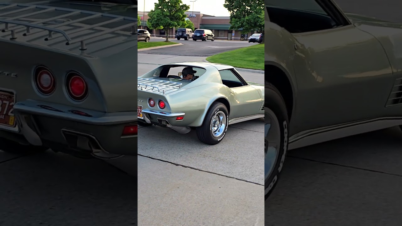Chevrolet Corvette Stingray C3 Classic Car Drive By Engine Sound Sanders Car Show 2025