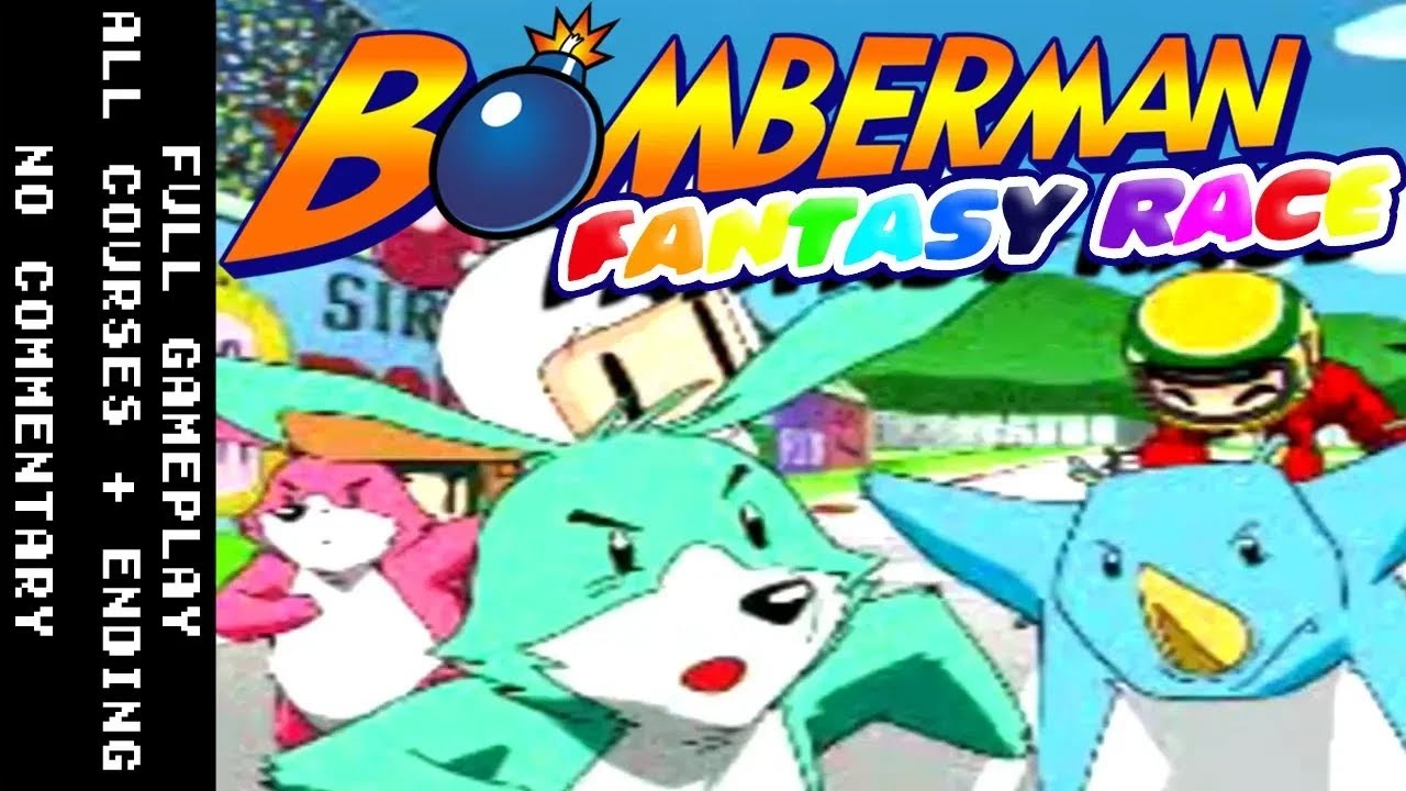 Bomberman Fantasy Race: Full Gameplay Walkthrough - All Regular Courses + Ending