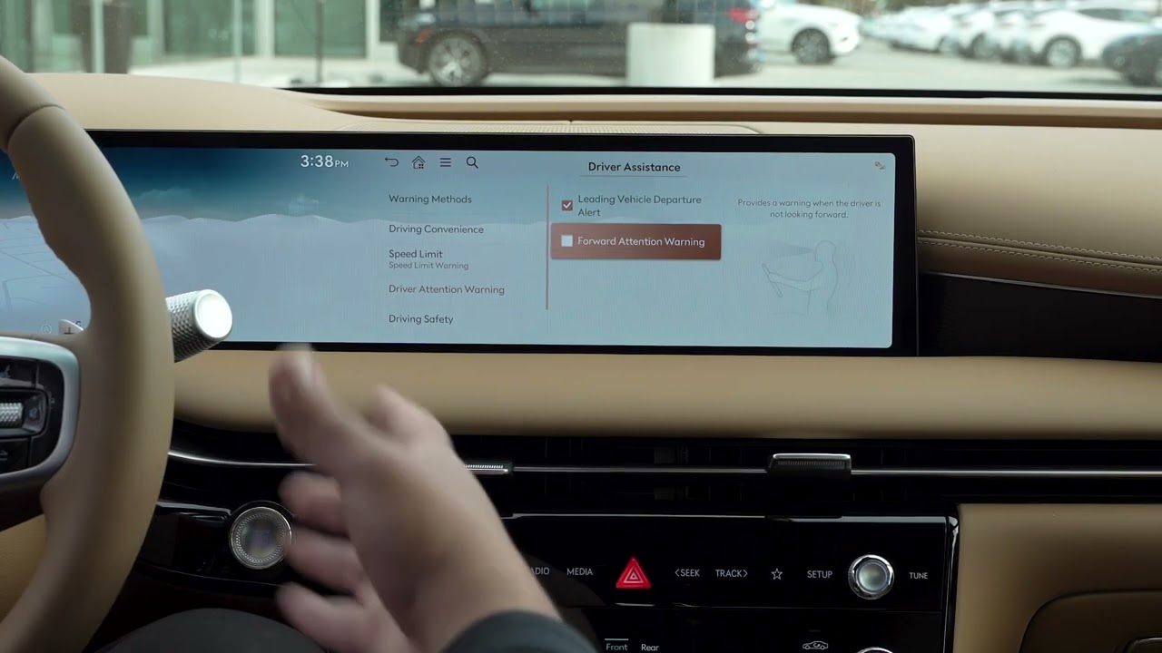 Genesis G80 2025 года — Настройки системы помощи водителю