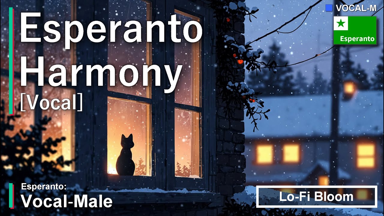 Esperanto Vocal – Male | Unwind with Snowfall & Warm Lamp | Alone Tonight | 1 Hour