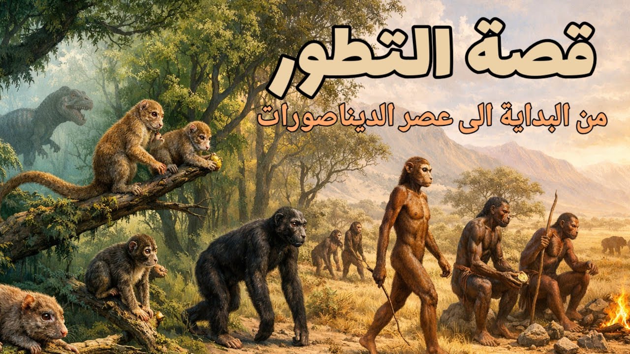 قصة التطور البشري | رحلة عبر 4.5 مليار سنة لتكتشف من أين أتيت